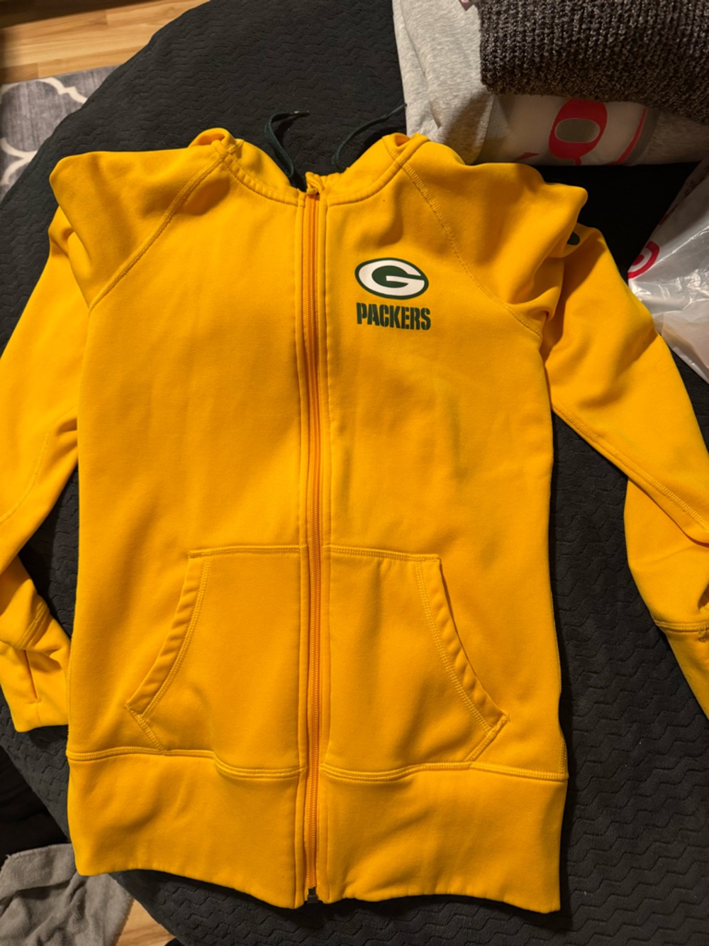 NFL Green and Yellow Team Pullover Hoodie